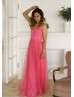 Coral Jersey Multiway Stylish Bridesmaid Dress